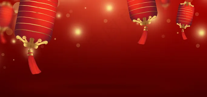 新年灯笼红色中式