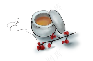 白露手绘古风功夫茶