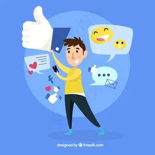 喜欢脸谱和心形背景