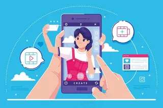 社交媒体概念说明背景