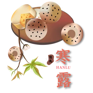 传统节气寒露装饰