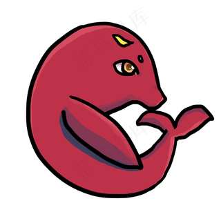 中元节鬼节Q版漫画风格鲲