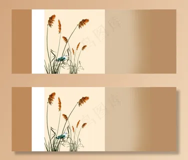 双十一文艺咖啡色服装海报背景