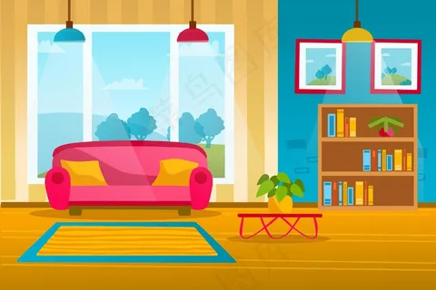 用于视频会议的家庭内部背景