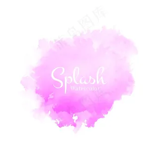 抽象装饰粉色水彩泼墨图案