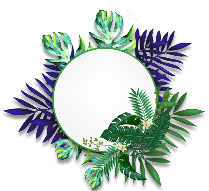 复合热带植物边界