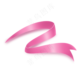 玫粉色可爱丝带飘带彩带