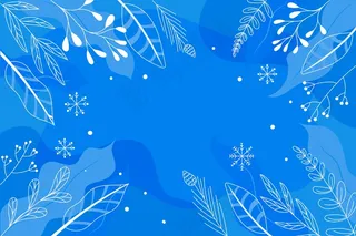冬季树叶绘制的背景