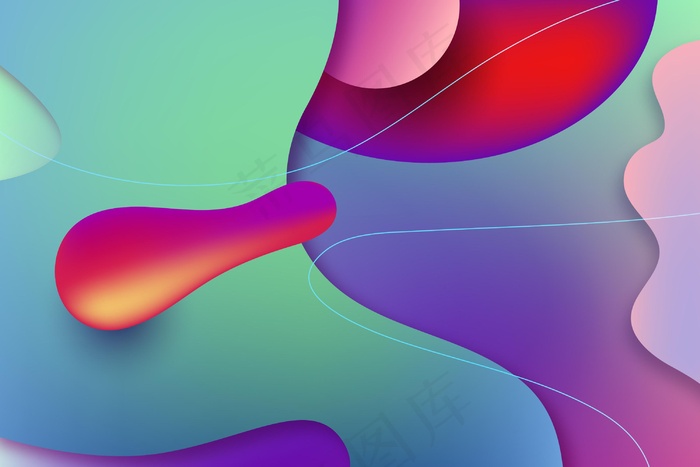 抽象彩色墙纸