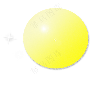 手绘黄色的月亮免抠图