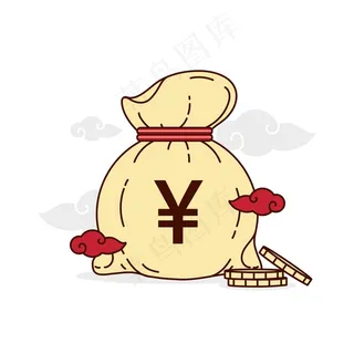 装满日元硬币的钱包