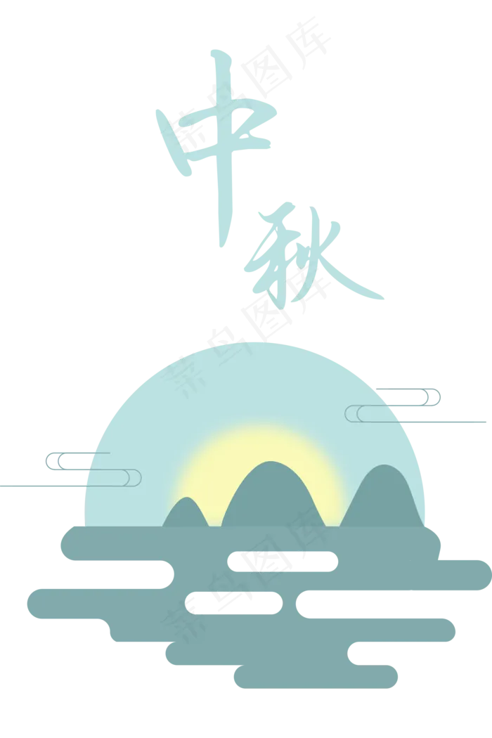 中秋佳节边框(2362X2362(DPI:300))ai矢量模版下载