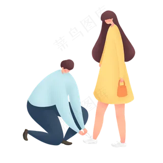 清新唯美七夕情人节情侣