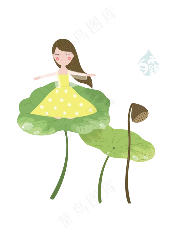 透明底png白露时节(3508X2480(DPI:300))ai矢量模版下载