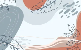 带复制空间的花卉背景叶