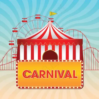 嘉年华游乐场背景