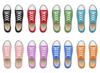 背景隔离运动鞋