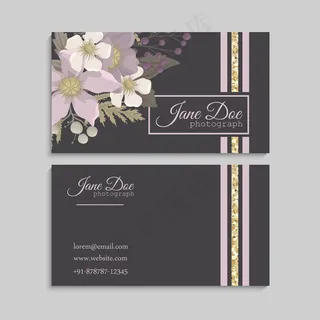 鲜花名片粉色花朵