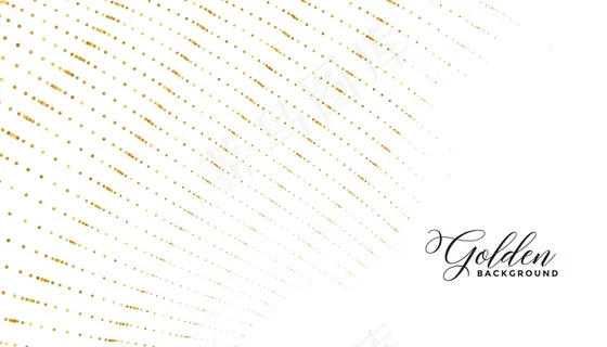 金色圆点图案线条豪华白色背景