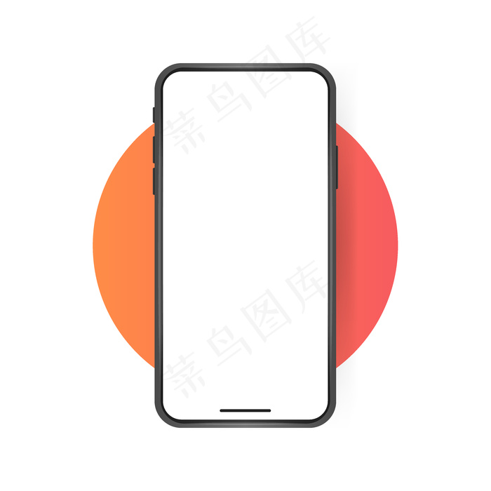 智能手机黑屏，手机模型样机。eps,ai矢量模版下载