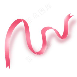 粉红色飘带丝带彩带