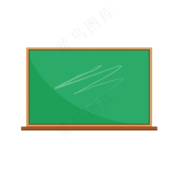 绿色木板教室课堂黑板