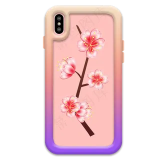 粉色梅花手机壳