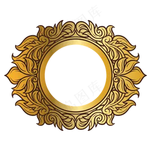 金色标题框