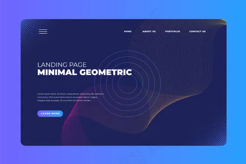 最小几何登录页