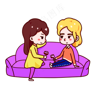 情人节可爱情侣干杯