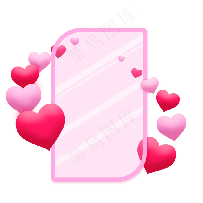 七夕甜蜜恋爱镜子(2000X2000(DPI:300))psd模版下载