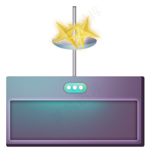 情人节立体深紫色文本框