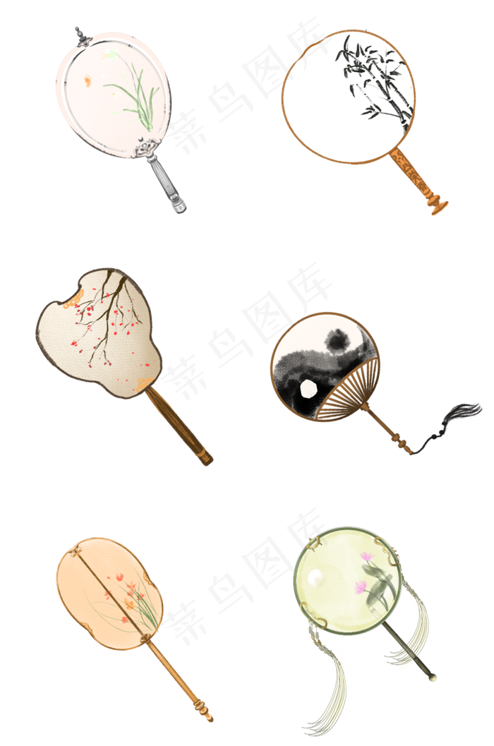 中秋扇子(2000X3020(DPI:300))psd模版下载