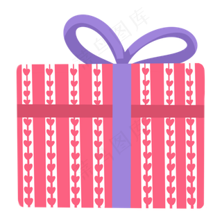 七夕节情人节手绘卡通爱心礼盒免