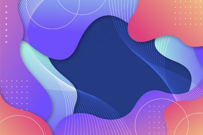 丰富多彩的抽象背景主题eps,ai矢量模版下载
