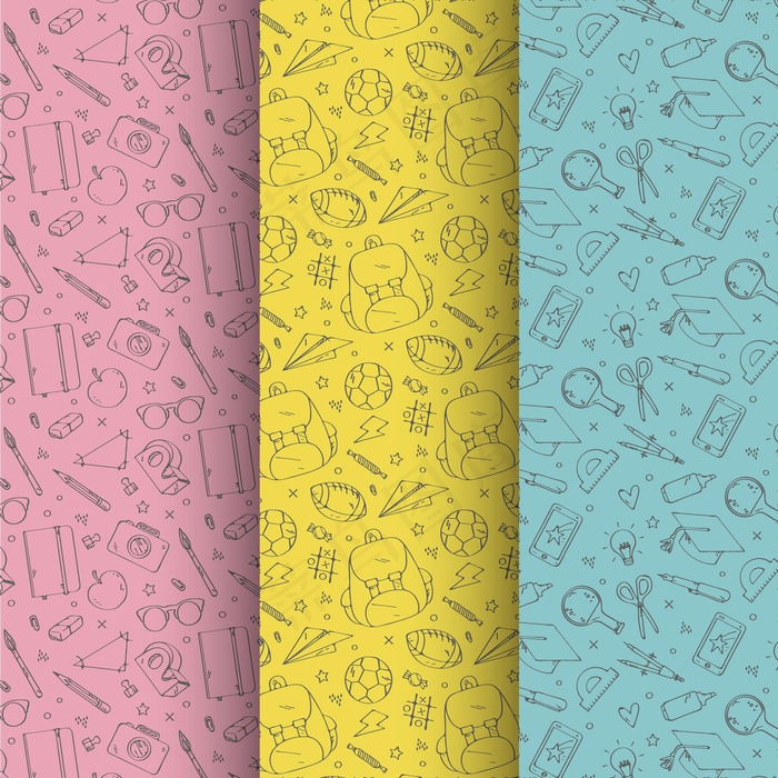 返校模式eps,ai矢量模版下载