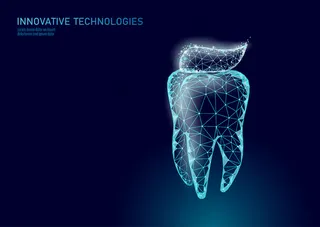 低倍牙齿保护医疗理念。