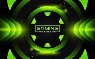 抽象的未来黑色和绿色游戏背景