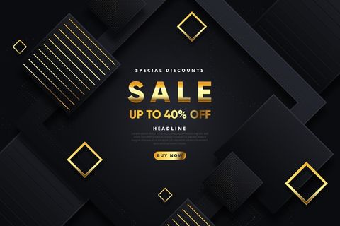 带有金色元素的奢侈品销售壁纸