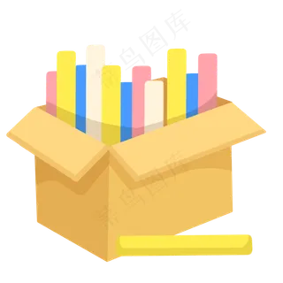 教师节彩色蜡笔