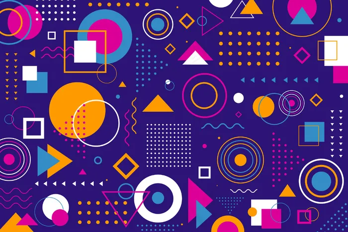 平面几何模型样机背景eps,ai矢量模版下载