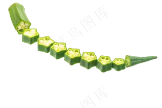 五角星秋葵蔬菜