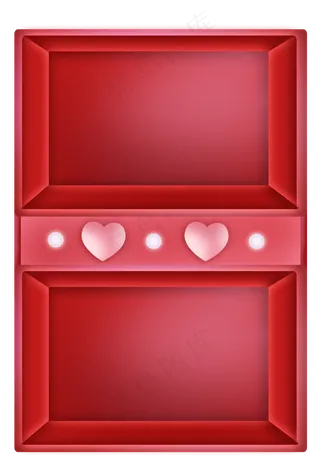 情人节悬挂红色展架