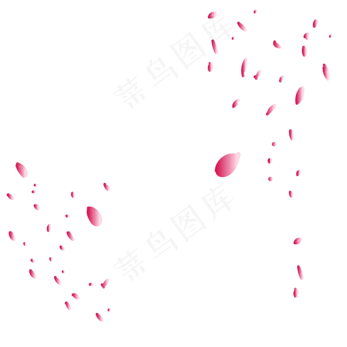 落地粉色花瓣七夕(4167*4168px 300 dpi )ai矢量模版下载