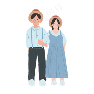 情人节小清新情侣