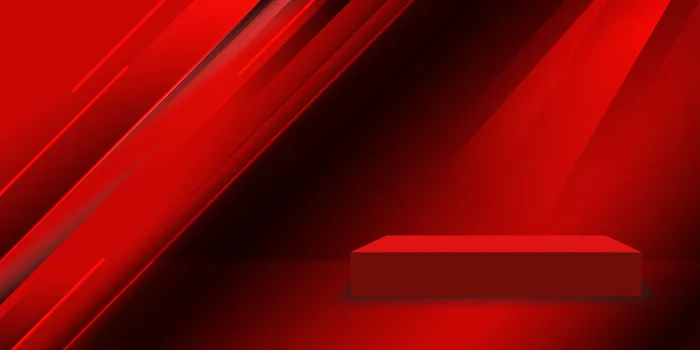 带几何图形背景的红色工作室eps,ai矢量模版下载