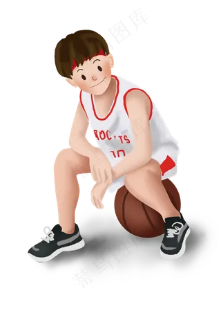 打蓝球的男孩,免抠元素