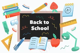 黑板回到学校背景