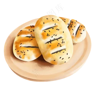 中秋节手绘中式糕点