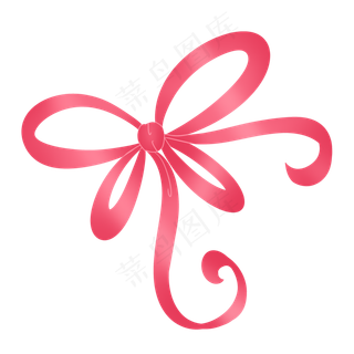 红色细长可爱丝带飘带蝴蝶结彩带